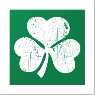 Irish Shamrock Weathered Posters and Art